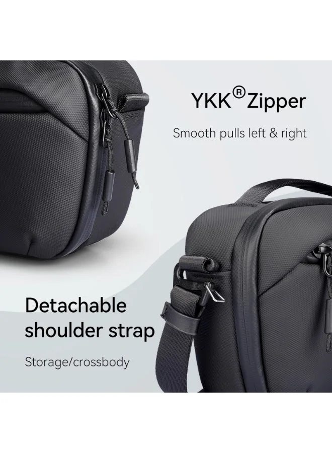 MARK RYDEN  Mark Ryden MR-165 Black Digital Organizer Bag – 3C Series Tech Accessory Pouch with Shoulder Strap, Water-Repellent Oxford Fabric, YKK Zippers – Crossbody or Clutch for Travel and Daily Use  | Best Price UAE